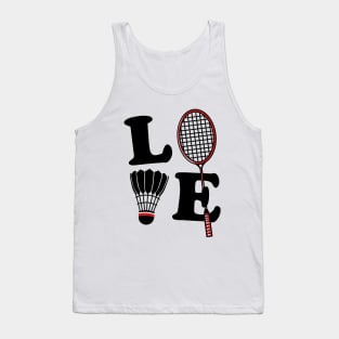 I Love Badminton v2 Tank Top